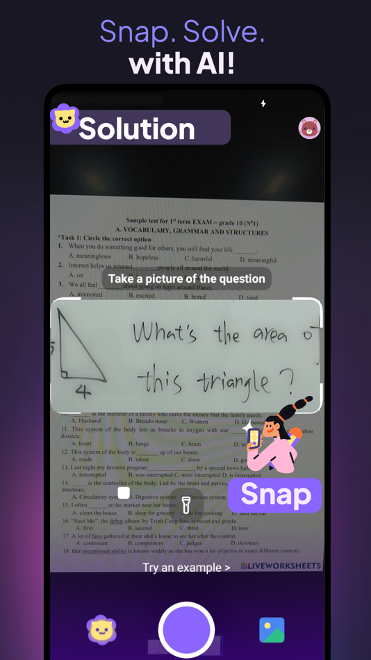 #1. SnapQuizzer - AI Snap & Answer (iOS) Podle: ShannonAI Technology HK Limited
