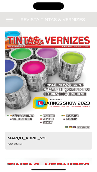 Revista Tintas & Vernizes Screenshot