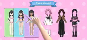 Kawaii Paper Doll Dressup Game screenshot #1 for iPhone