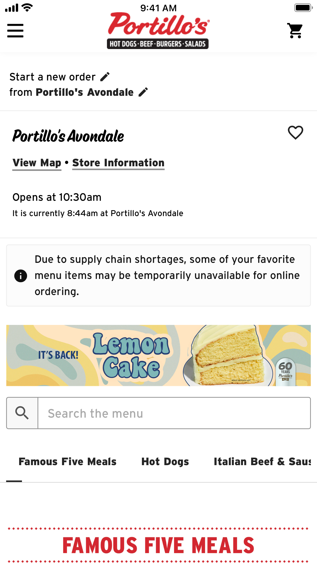 Portillo's screenshot 3