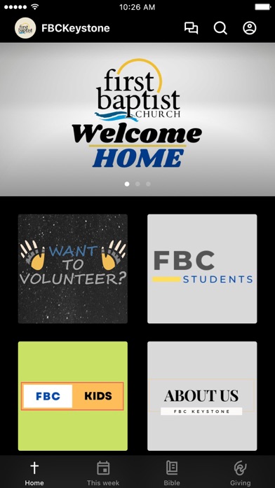 Screenshot 1 of FBC Keystone Heights App