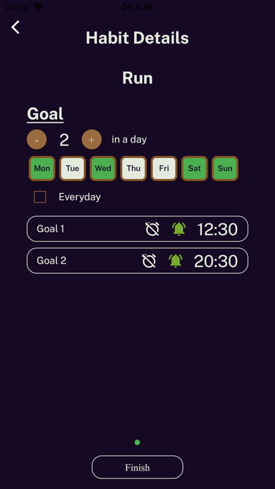 KiWi Habit App Screenshot