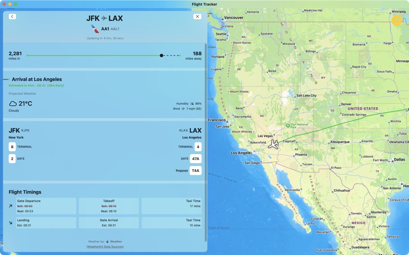 Flight Tracker Screenshot