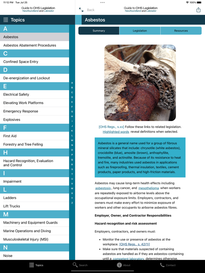 Guide to OHS Legislation NL