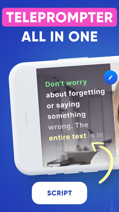 Teleprompter - video script Screenshot