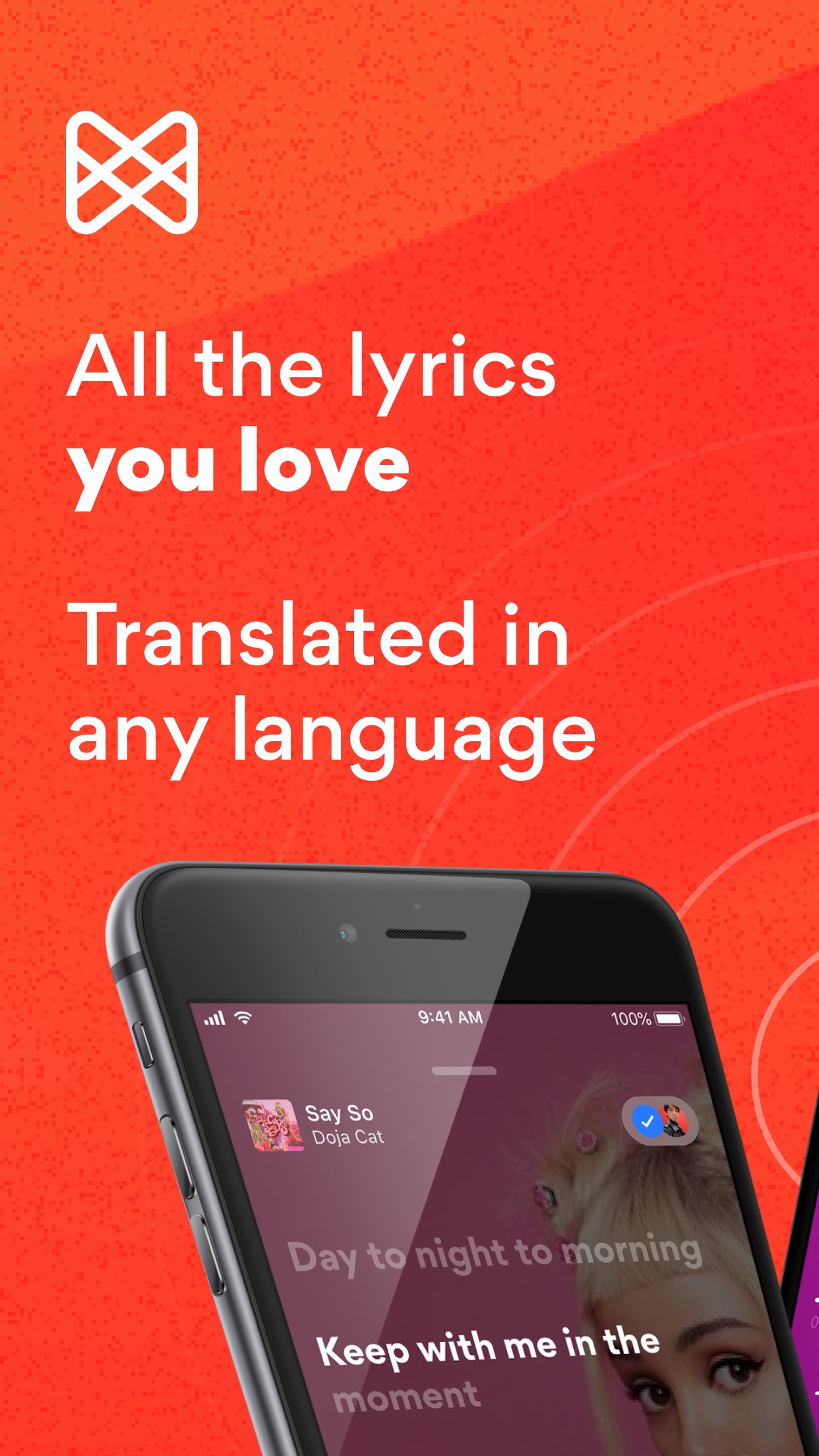 Screenshot do app Musixmatch