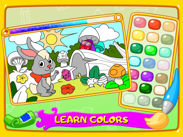 Colors for live coloring book