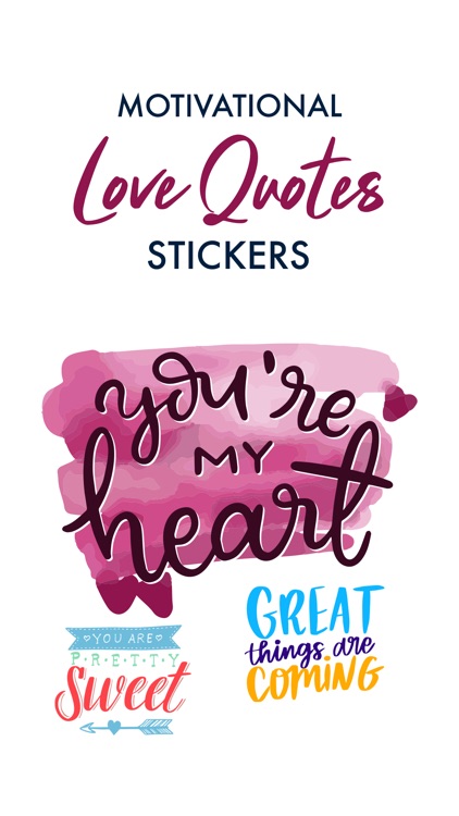 Motivational LoveQuote Sticker screenshot-3
