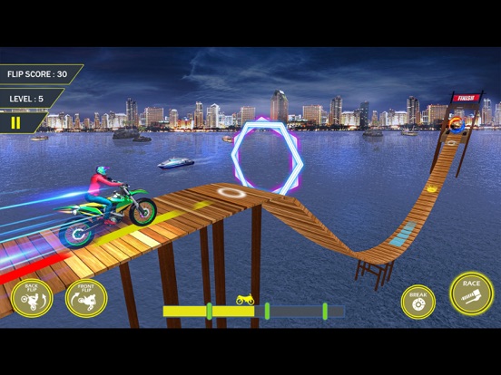 Screenshot #5 pour Vélo Courses cascades 3D