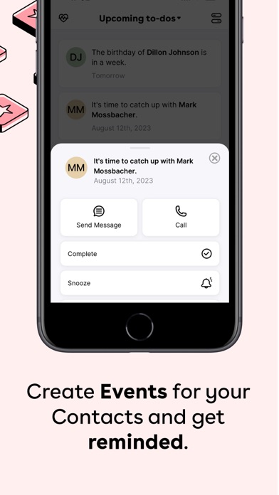 Moments — Contacts Manager Screenshot