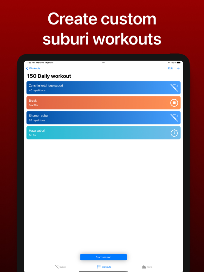 Kendo Suburi Training