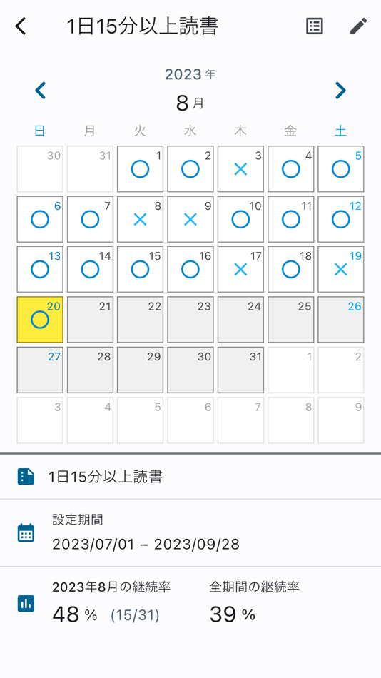 #2. 習慣継続記録アプリ (iOS) 由: Ryosuke Sato