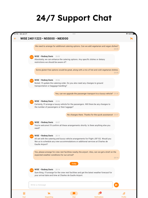 WiseAero iPad screenshot 5 - Navigation app