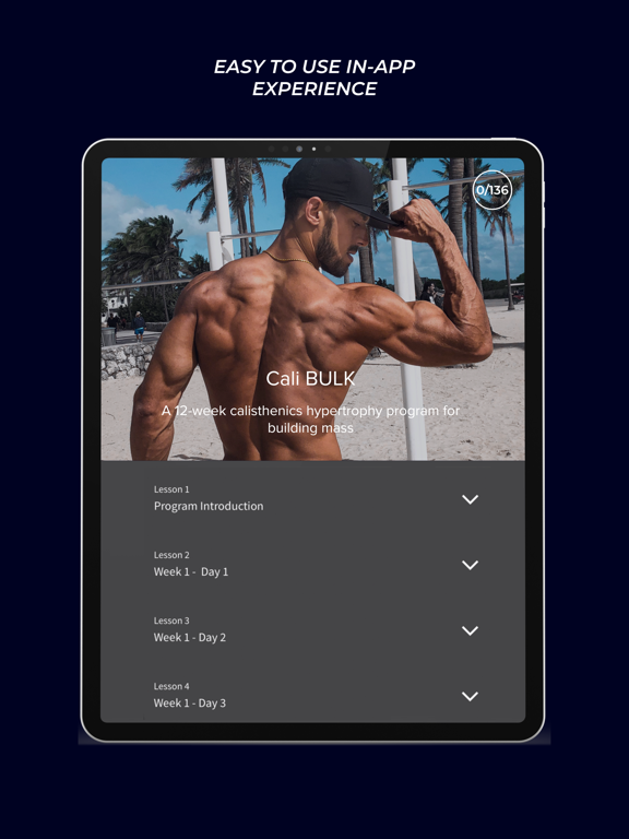 CALXTHENICS iPad screenshot 3 - Health & Fitness app