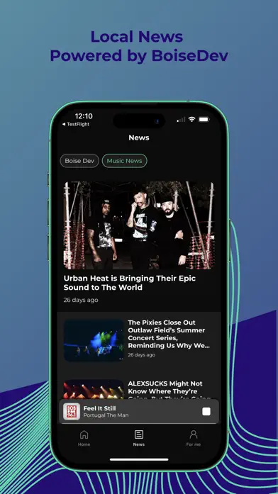 ListenBoise app contests screen with local prizes and giveaways