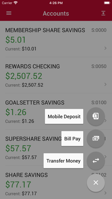 Co-op CU Mobile Screenshot