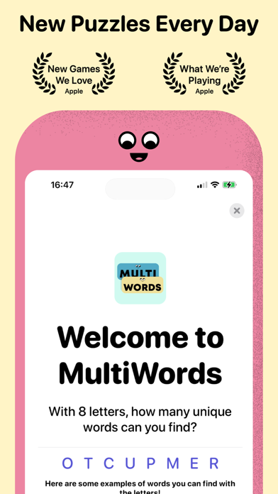 MultiWords - A Daily Word Game Screenshot