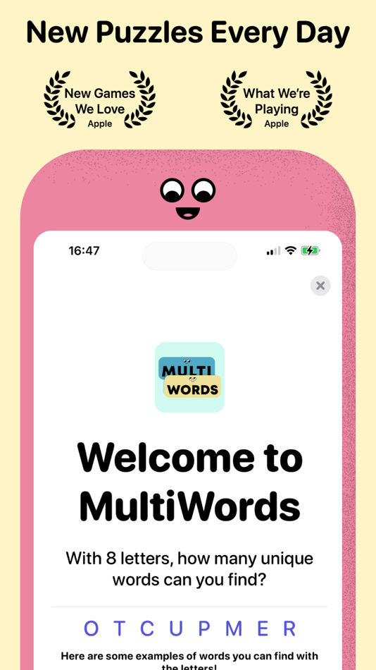 #1. MultiWords - A Daily Word Game (iOS) Podle: Taiwo Omisore