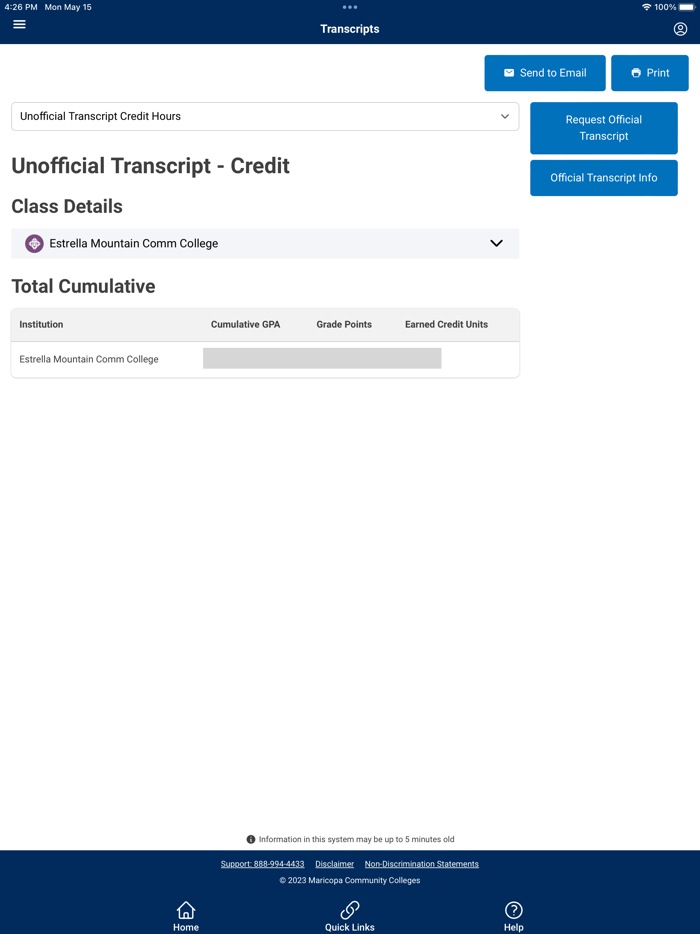 My Maricopa Student Portal