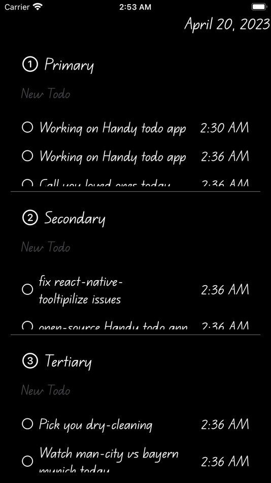 #7. Handy Todo (iOS) 由: Muhammed Saeed