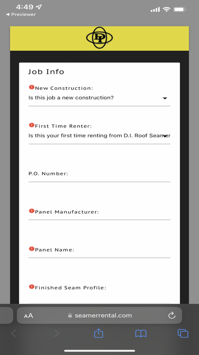 DI Roof Seamers Screenshot