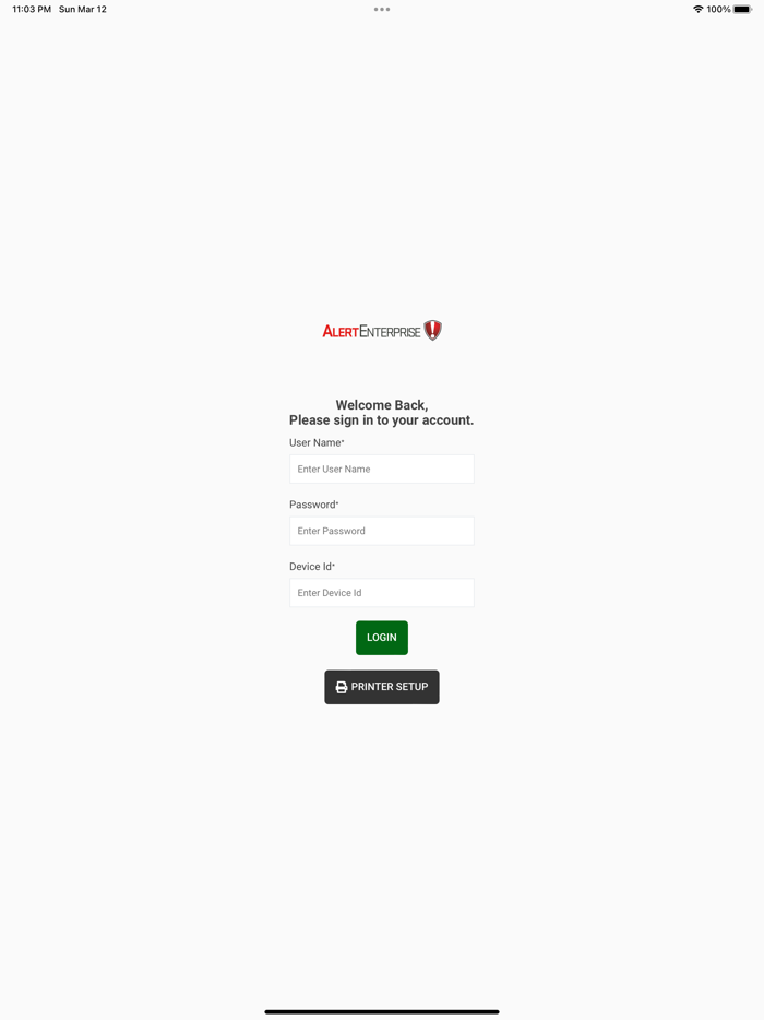 AlertEnterprise HSc Kiosk