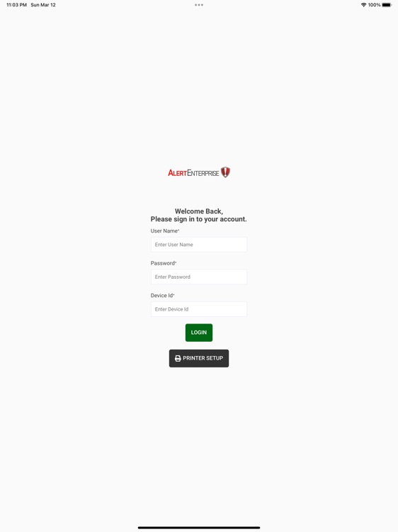 AlertEnterprise HSc Kiosk