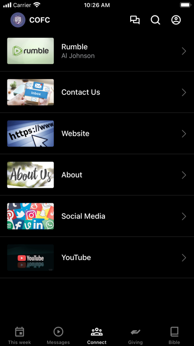 Community Of Faith Church Screenshot