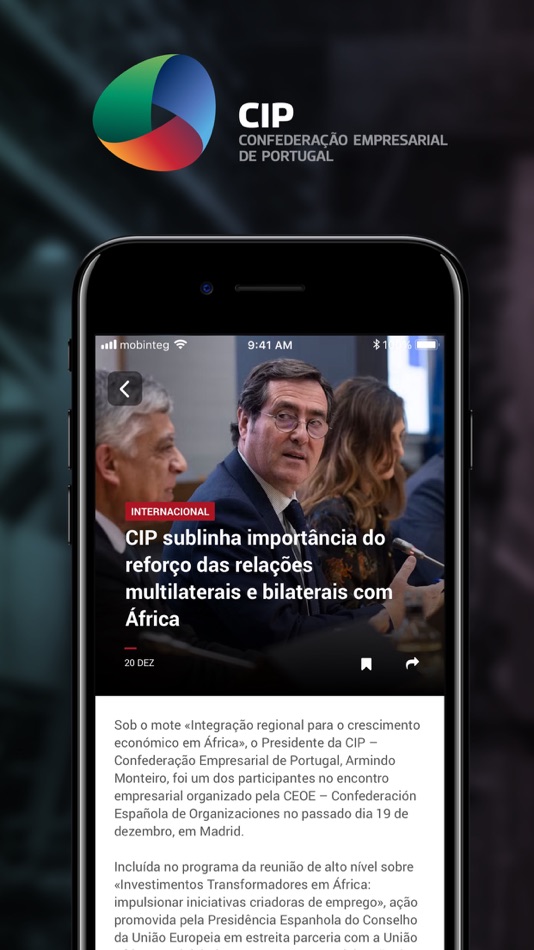 #2. CIP (iOS) Podle: CIP - Confederação Empresarial de Portugal