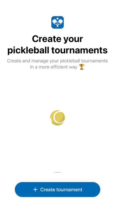 Pickleball Tournaments Creator Screenshot