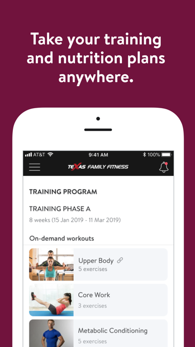 TX Family Fitness Screenshot