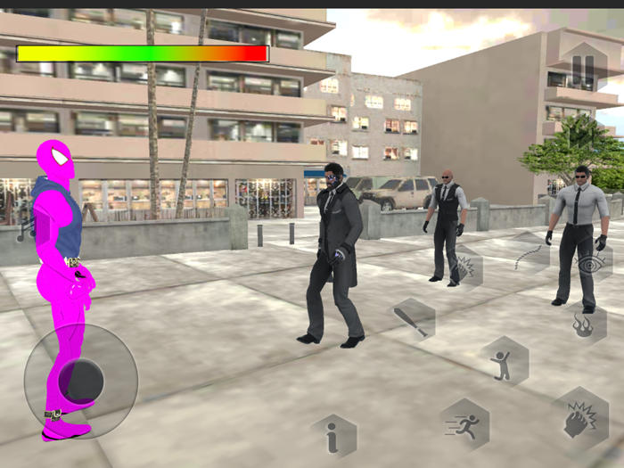 Spider Rope Crime City Hero 3D