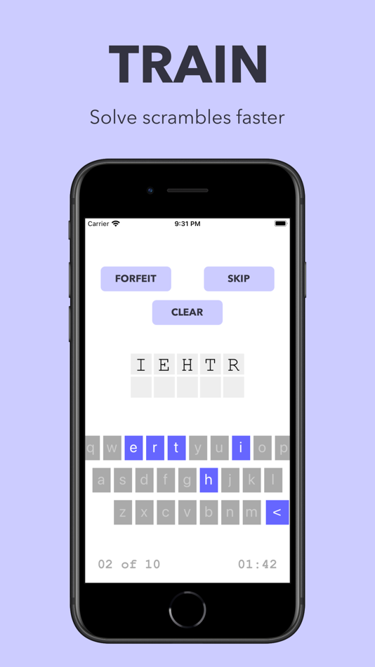#1. Scramble Trainer (iOS) Ved: Stony Fork Software Corporation