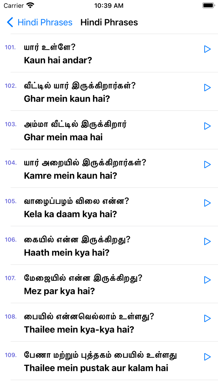 Learn Hindi through Tamil