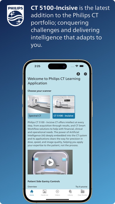 Philips CT Learning Screenshot