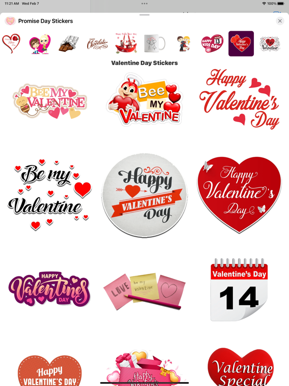 Screenshot #6 pour Promise Day Stickers