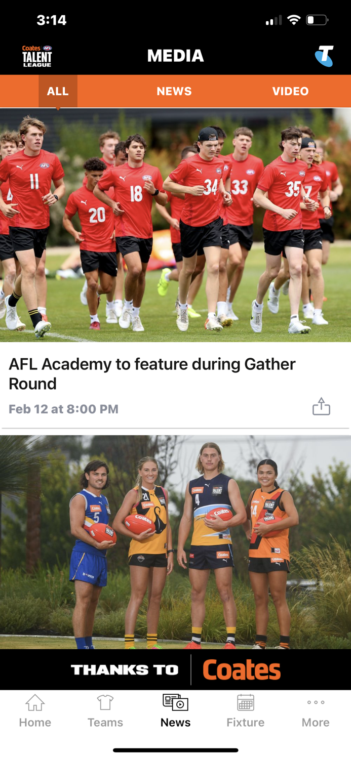 Coates Talent League