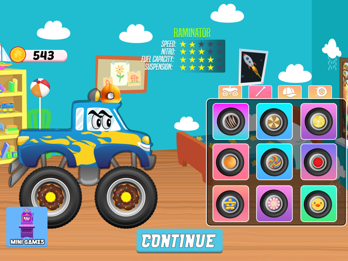 Monster Trucks Stunt Race Game