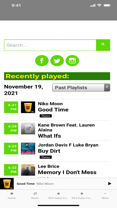 99.9 Gator Country Screenshot