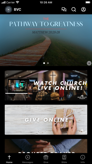 Bear Valley Church Screenshot