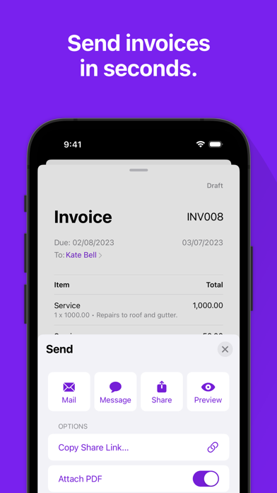 Invoices: Simple Invoice Makerのおすすめ画像2