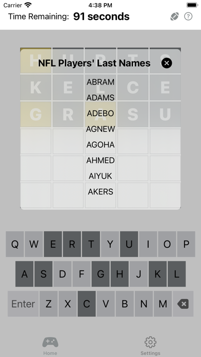 Football Guess Game Screenshot