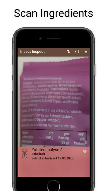 Insekten in Lebensmitteln screenshot 4 of 5