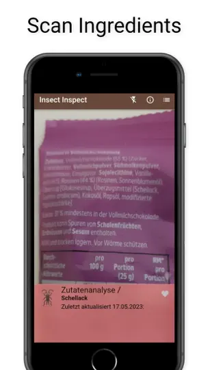 Captura de pantalla de Insekten In Lebensmitteln en iPhone 4