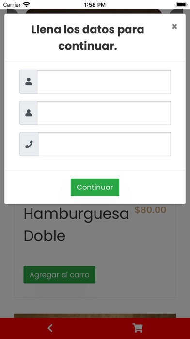 Order Food Screenshot
