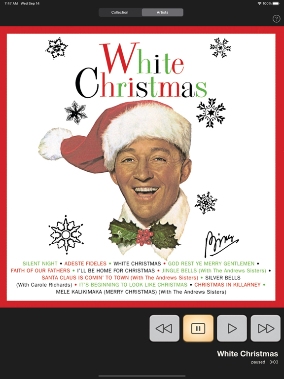 Classic Christmas Albums iPad screenshot 5 - Music app