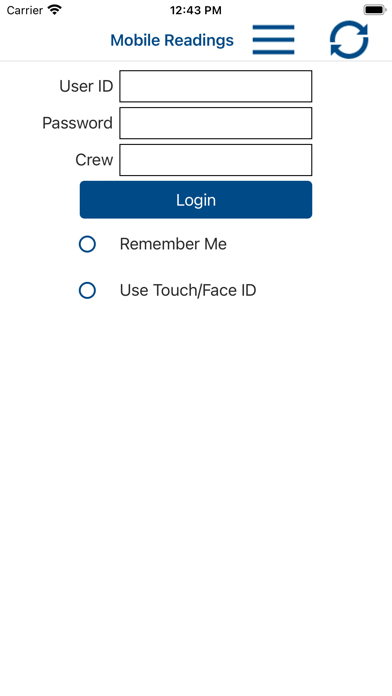 Screenshot 1 of Utility Mobile Readings App