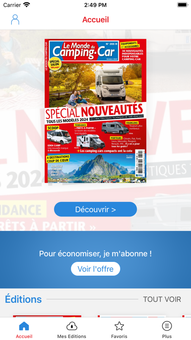 Screenshot #1 pour Le Monde du Camping-Car