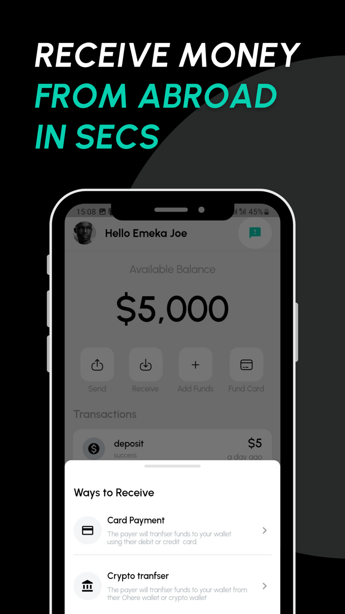 Ohere Wallet - Pay and Get Paid