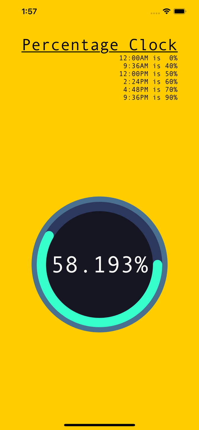 Percentage Clock